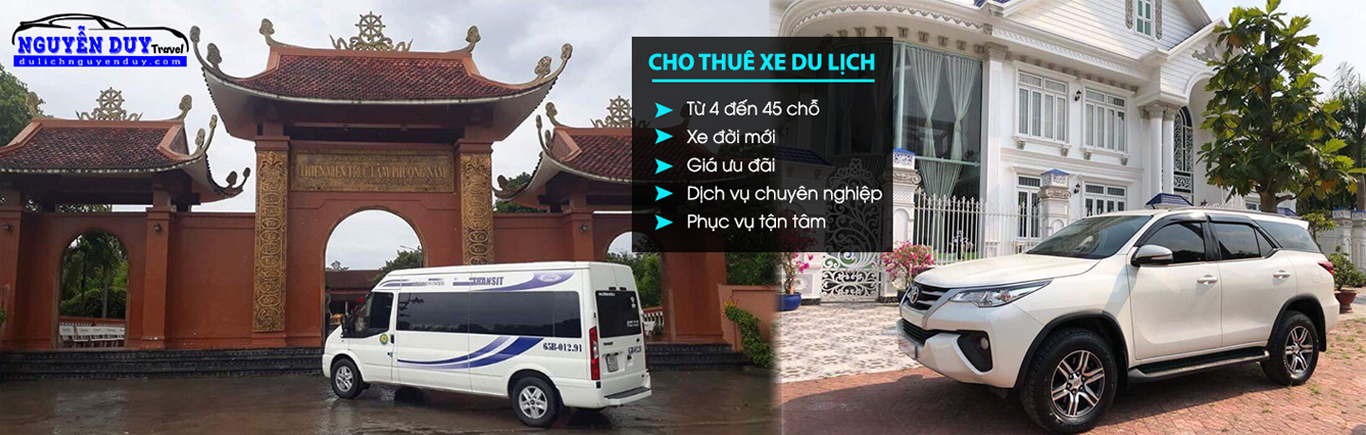 Nguyễn Duy Travel chuyên cho thuê các dòng xe từ 4 đến 29 chỗ.